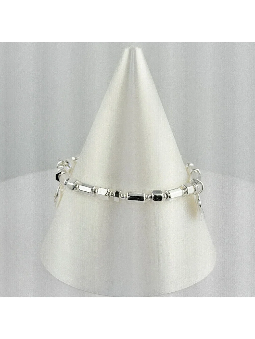 Bomb Party Single Stack Bracelet - on Silver Plating #136